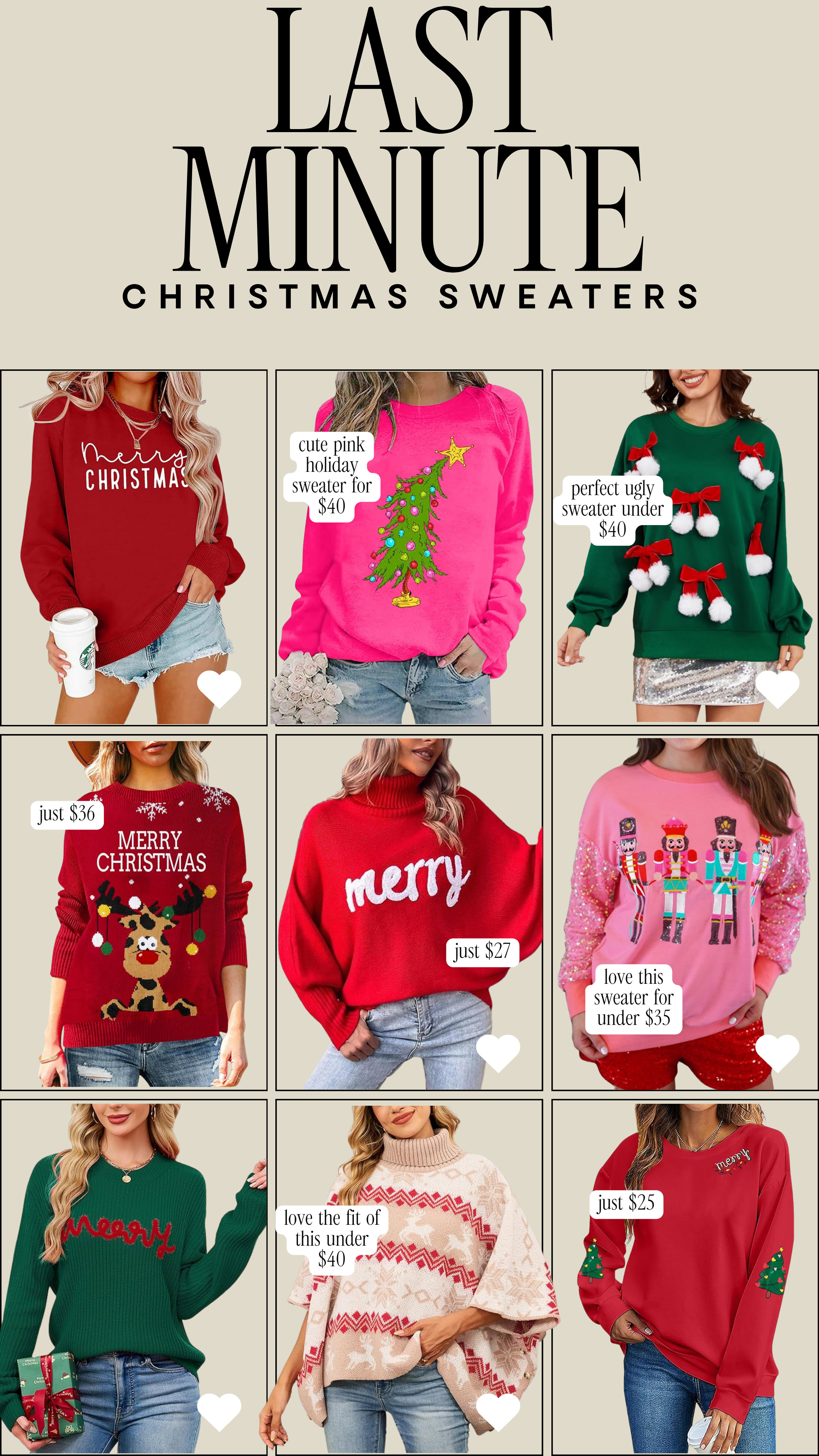 Last minute christmas sweaters!

amazon finds, amazon style, christmas sweaters 

 #LTKGiftGuide #LTKHoliday