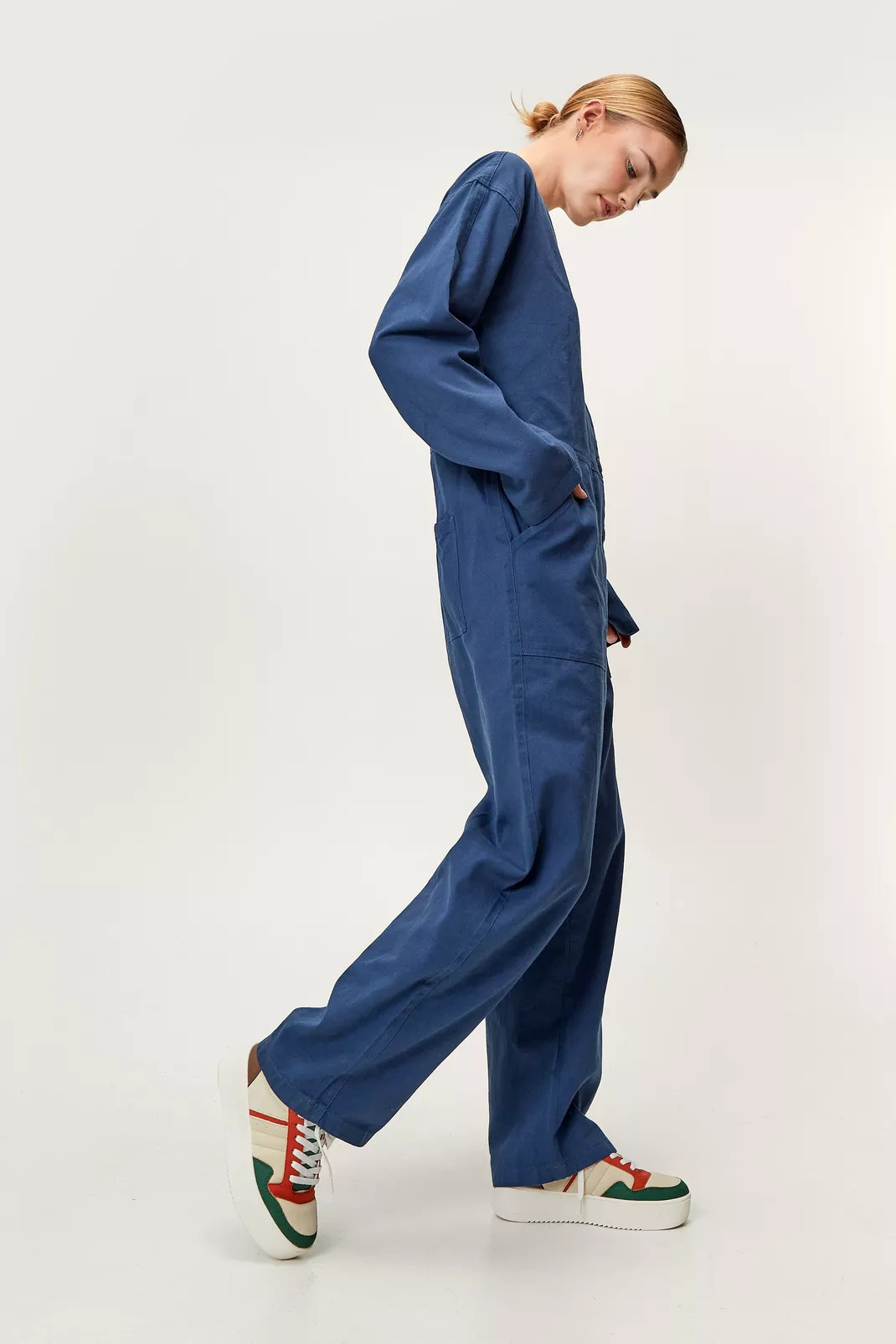 Button Down Relaxed Boilersuit | Nasty Gal (US)
