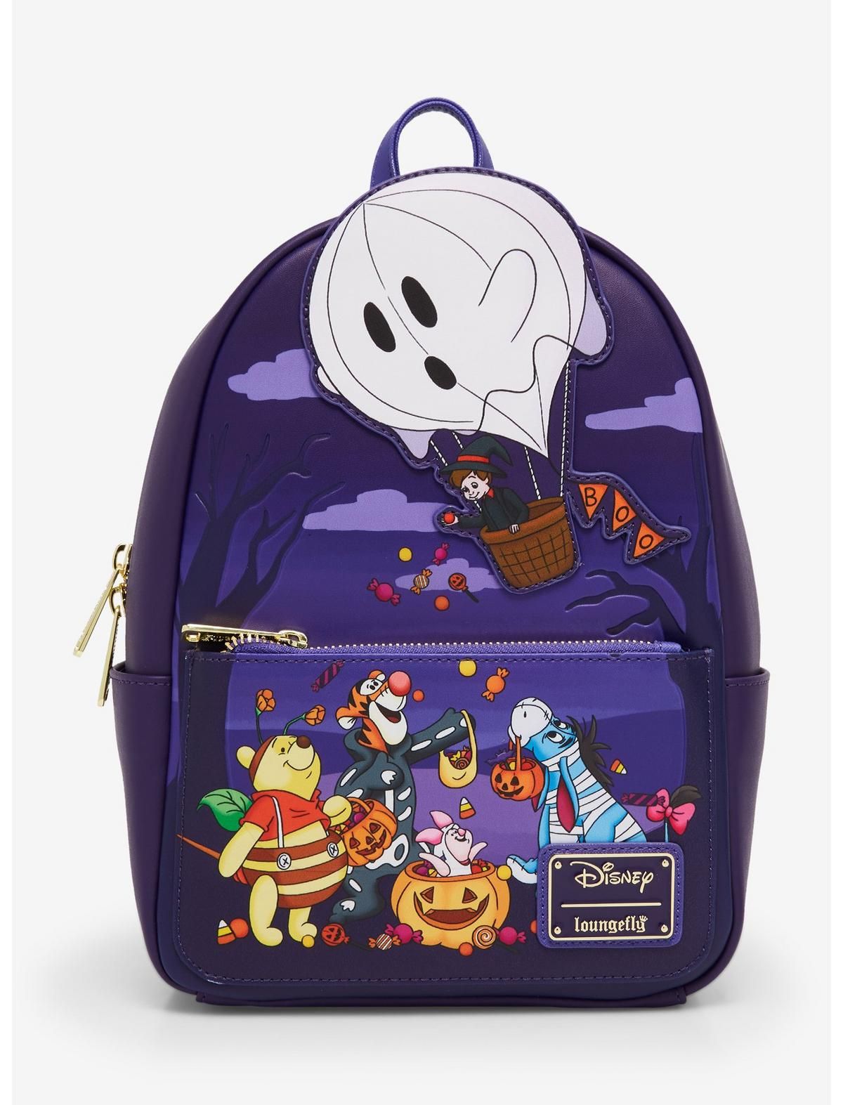 Loungefly Disney Winnie the Pooh Characters Trick-or-Treat Mini Backpack | BoxLunch