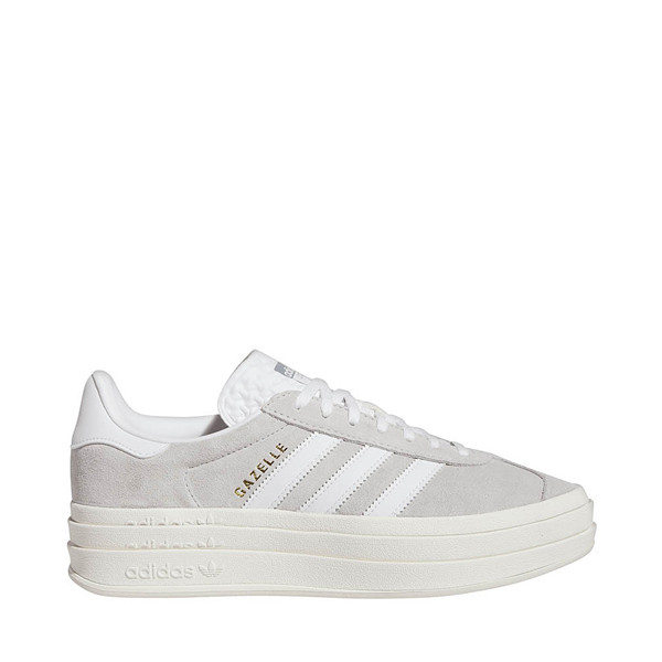 Womens adidas Gazelle Bold Athletic Shoe - Grey / White | Journeys