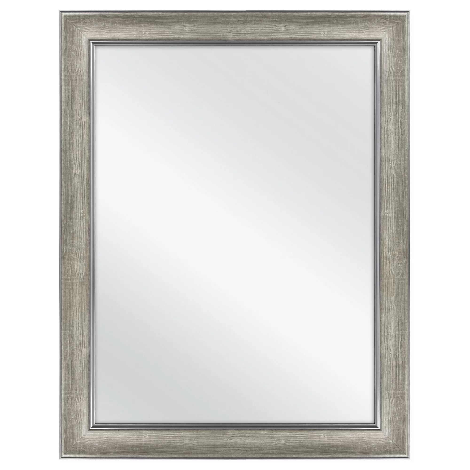 Better Homes & Gardens Rustic Gray 2-Tone Wall Mirror, 35.5x45.5 Inch | Walmart (US)