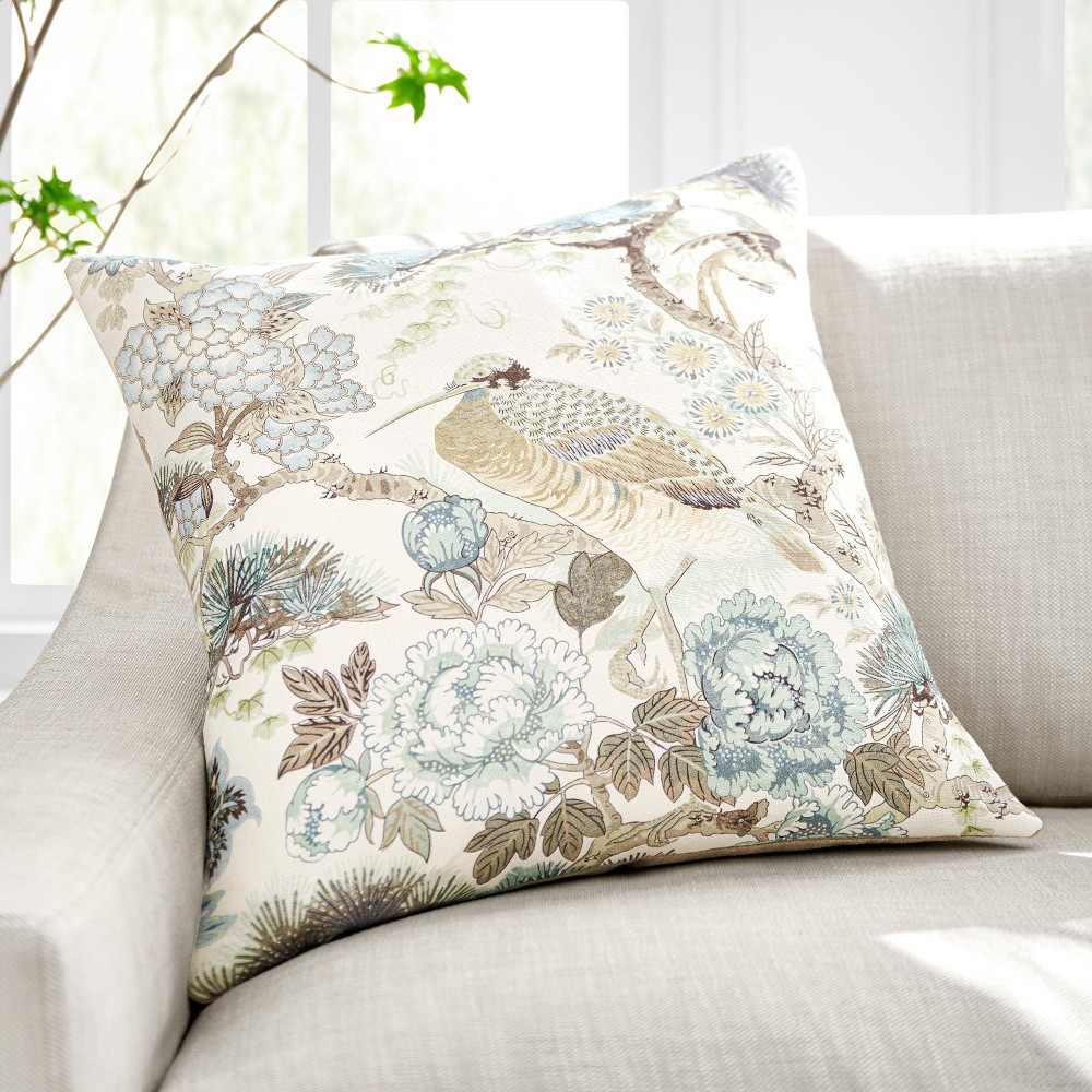 Scalamandré Shenyang Linen Pillow Cover | Williams-Sonoma