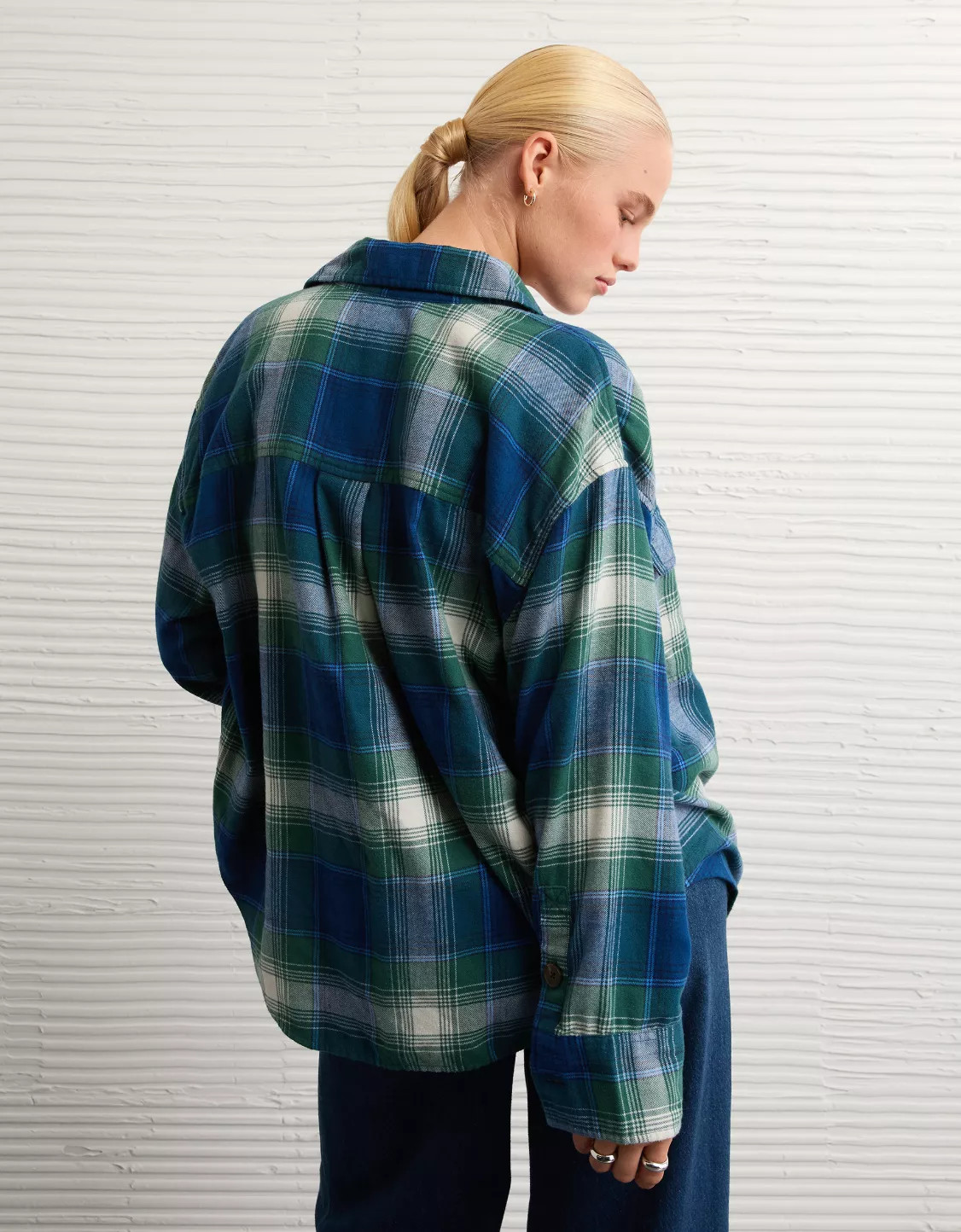 AE Plaid Button-Up Shirt | American Eagle Outfitters (US & CA)