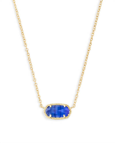 Elisa Pendant Necklace in Cobalt Cats Eye | Kendra Scott