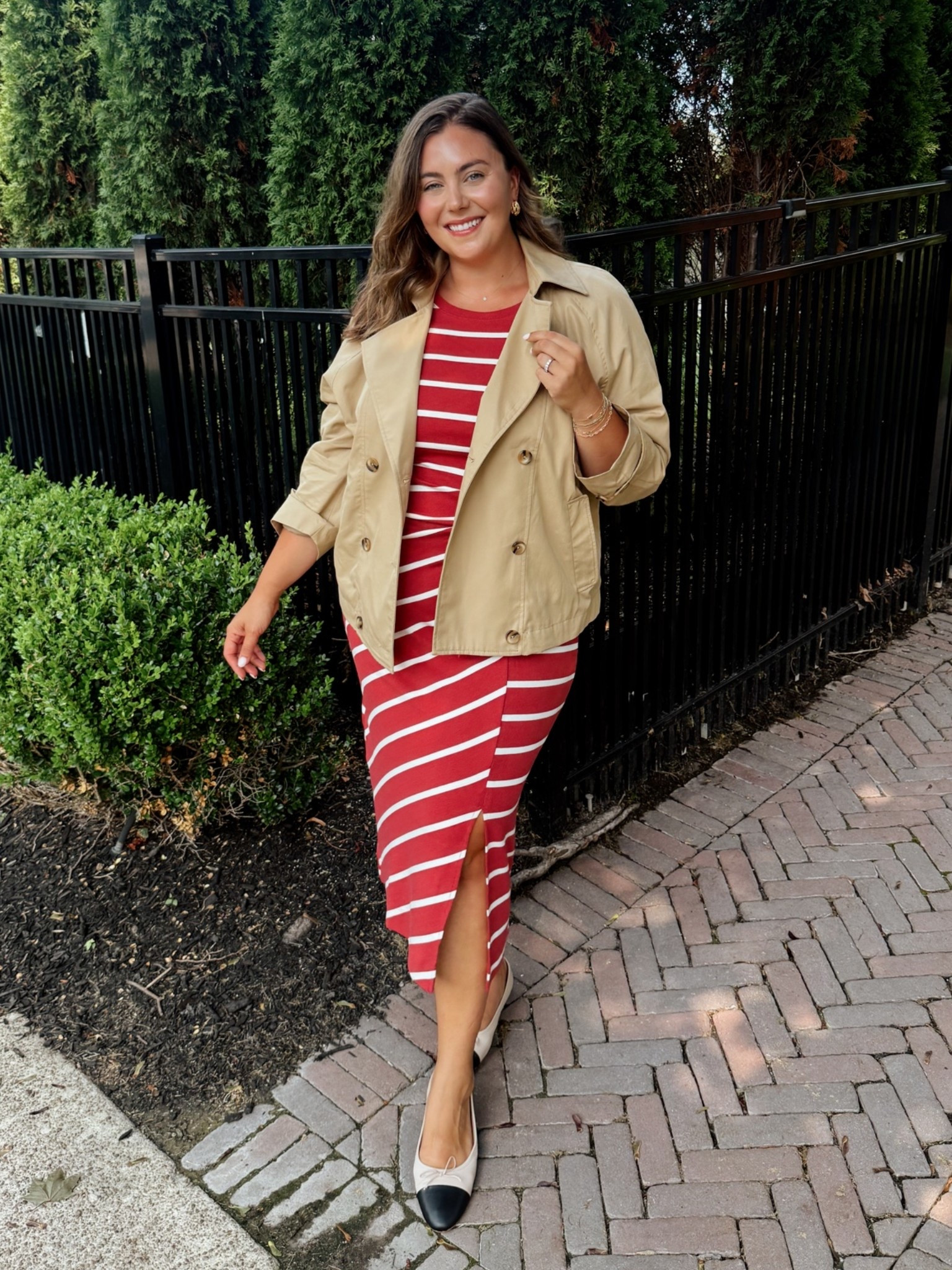 Wearing size 1X in dress, XL in cropped trench - new arrivals from @Talbots

#LTKgrwm #LTKSeasonal #LTKMidsize