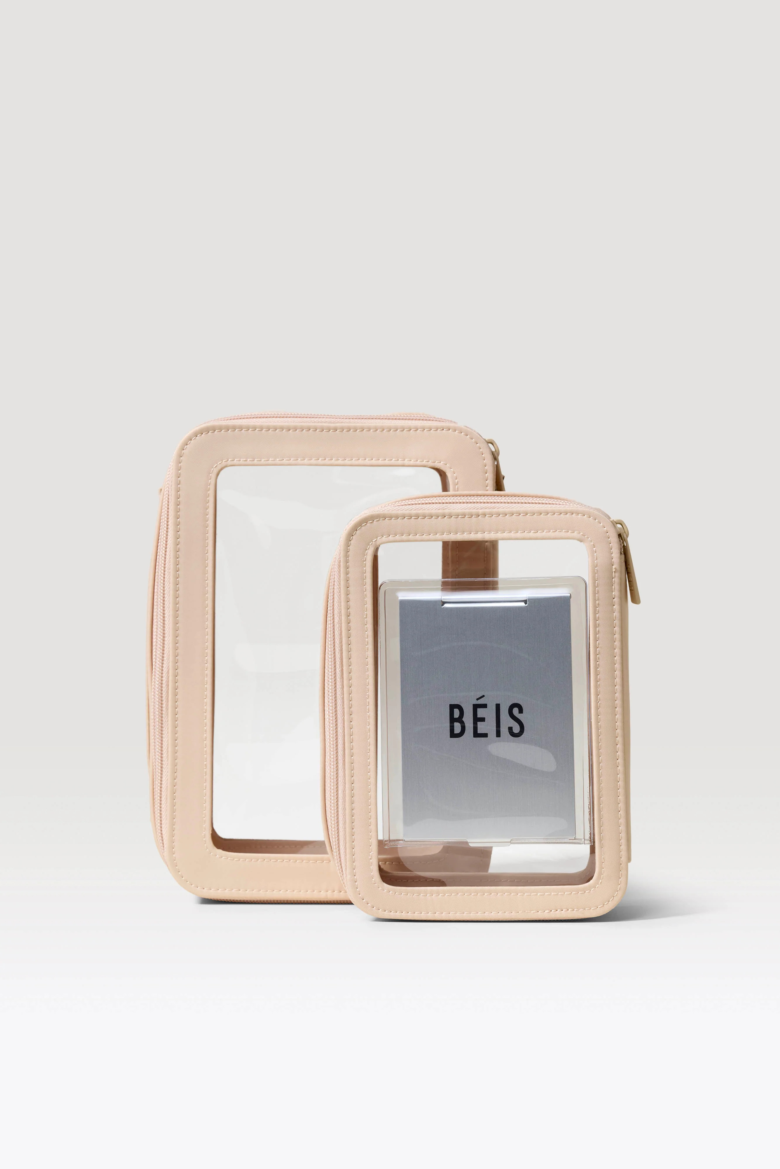 Béis The In Flight Cosmetic Set in Beige - The In Flight Cosmetic Set in Beige | Shop.app