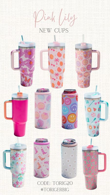 Loving all of the new pink lily cup designs. #pinklily #cups 

Use my code TORIG20 for discount 

#LTKSaleAlert #LTKStyleTip #LTKFindsUnder50