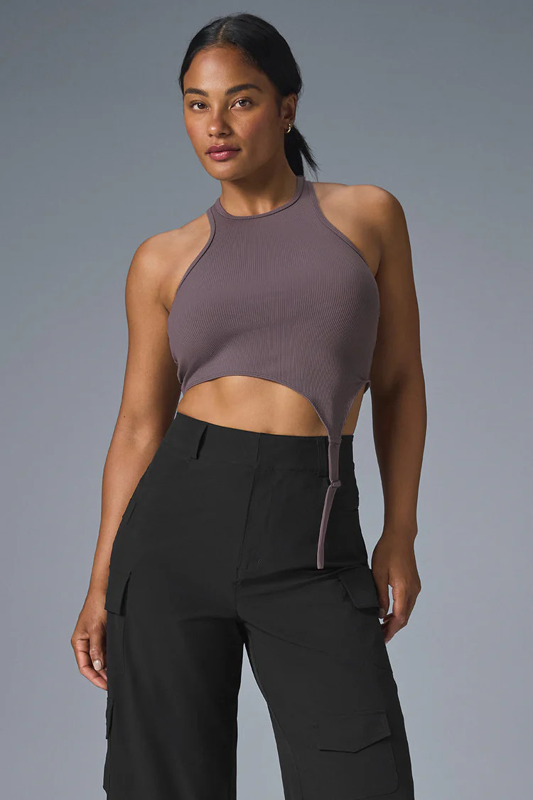 Alosoft Ribbed Revelation Tank - Raisinette | Alo Yoga (US)