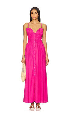 SNDYS Mahalia Maxi Dress in Fuchsia from Revolve.com | Revolve Clothing (Global)