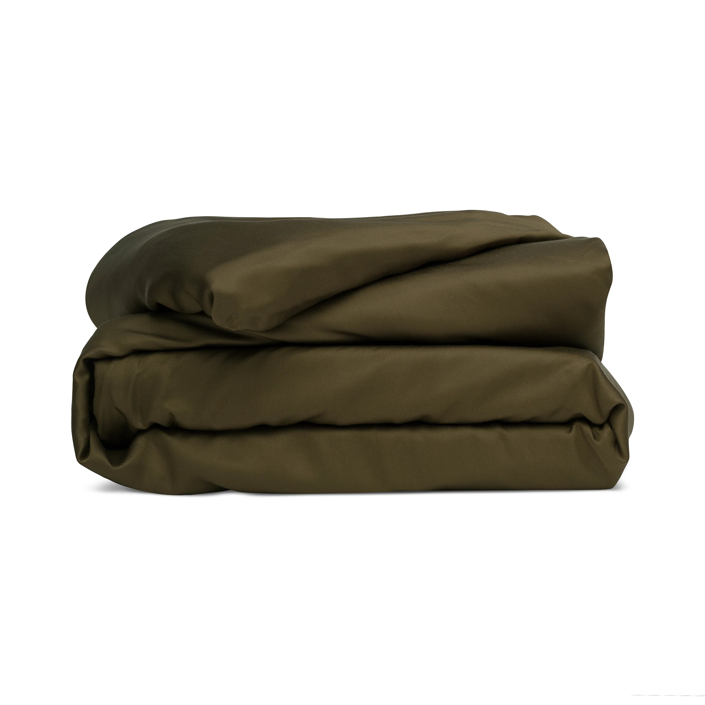 Sateen Duvet Cover in Forest Green | BleuBully Bedding