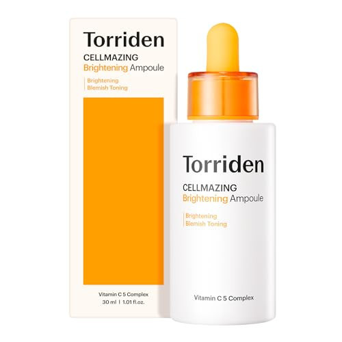 Torriden CELLMAZING Vita C Ampoule 30ml (1.01 fl.oz.) | Refining Sagging Pores and Skin Texture | 5D Vitamin C, Seaweed Complex, Panthenol | Korean Facial Serum | Amazon (US)