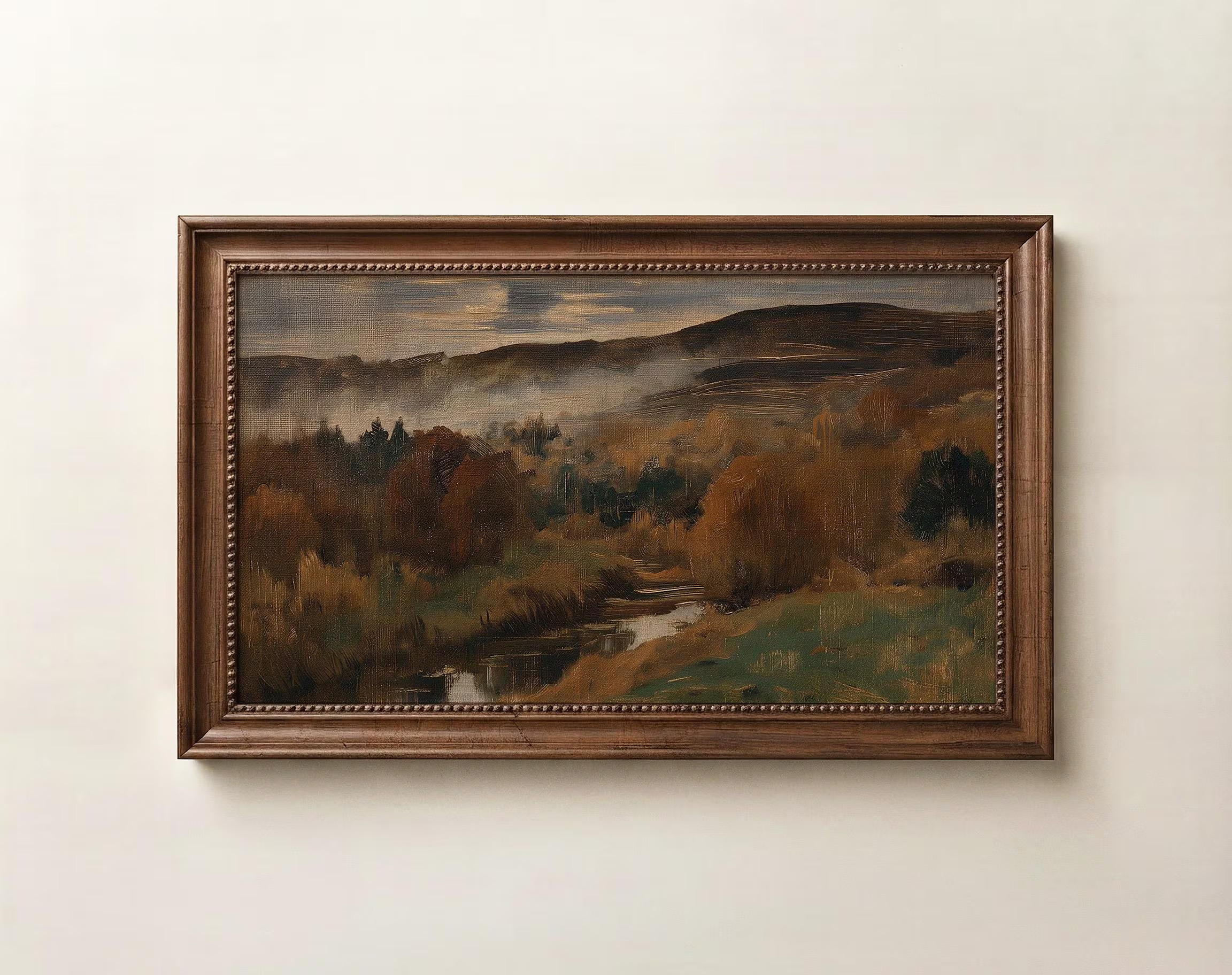 Moody Fall Landscape TV Art, Dark Autumn Tv Painting, Digital Download | Etsy (Global)