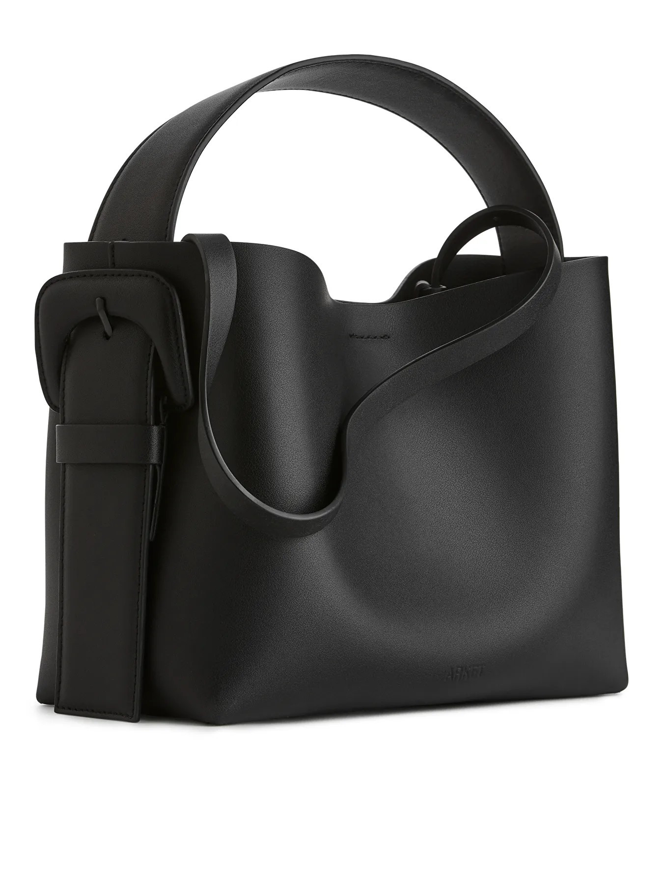 Rigid Leather Crossbody Bag | ARKET (US&UK)