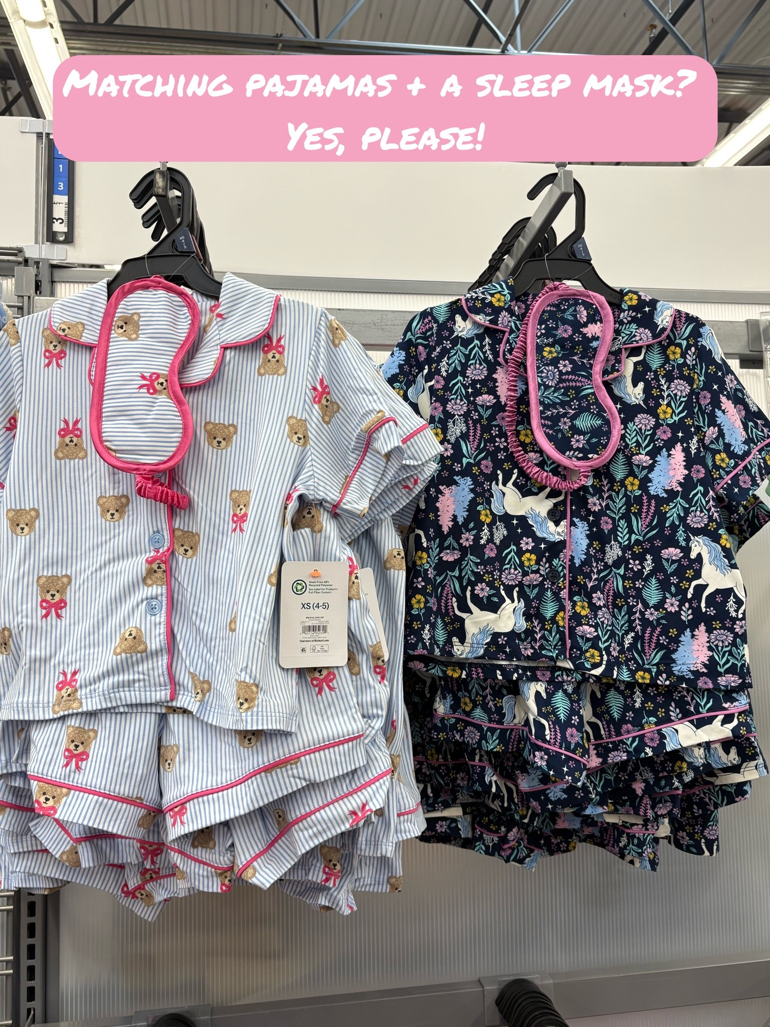 💤✨ These might be some of the cutest pajamas I’ve found at Walmart lately!

I spotted these adorable Wonder Nation Girls 3-Piece Pajama Sets, and they’re perfect for girls who love fun, cozy sleepwear. The sets include a short-sleeve button-front pajama top, matching shorts, and a coordinating sleep mask, making them a fun addition to any bedtime routine.

I found two adorable prints:

🦄 Dark blue with an all-over unicorn print

🧸 Light blue with an all-over teddy bear print

These matching pajama sets are perfect for sleepovers, movie nights, bedtime routines, lazy weekends, travel, and everyday sleepwear. I especially love the matching eye masks because they make the sets feel a little more special.

💤 3-piece pajama set

🦄 Unicorn and teddy bear prints

✨ Matching sleep mask included

💙 Perfect for girls and tweens

🌙 Cute, comfortable sleepwear

If you’re shopping for girls’ pajamas, tween sleepwear, matching pajama sets, or sleepover essentials, these Walmart finds are definitely worth adding to your list.

#LTKBaby #LTKKids