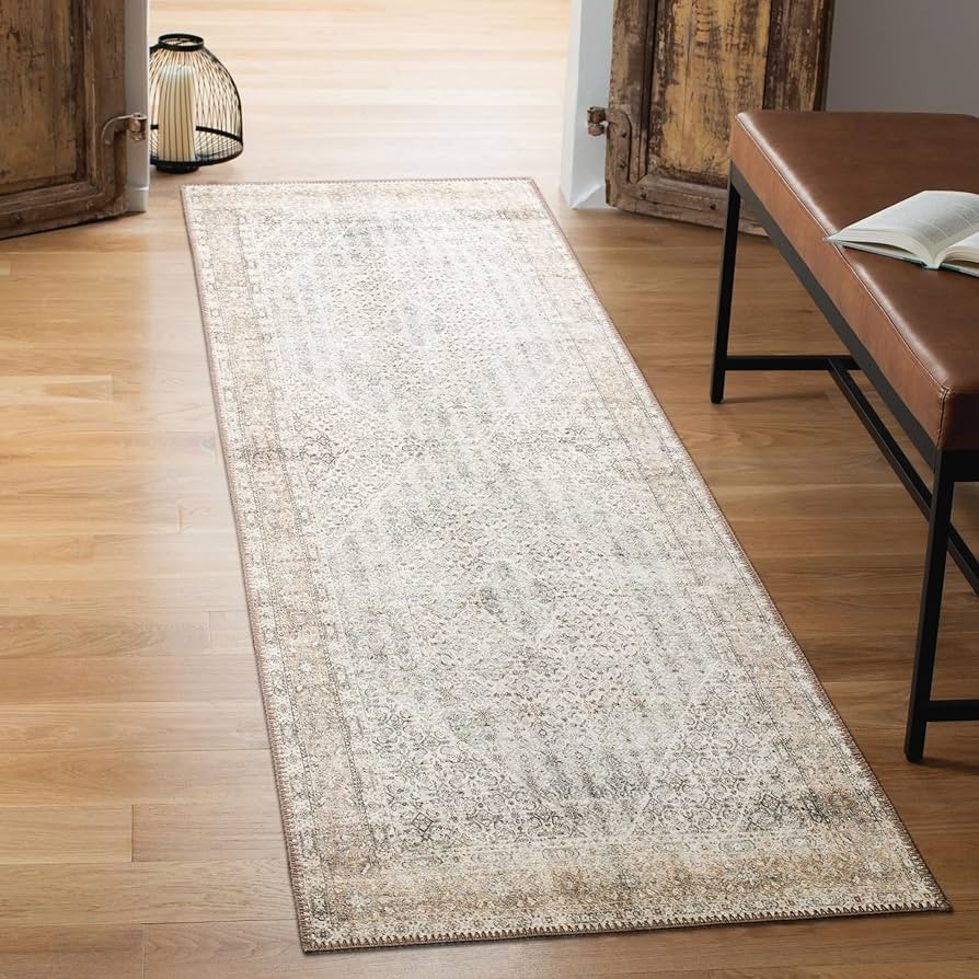 Keen Home Design 2x10 Rug - Machine Washable Runner Rug with Non-Slip Backing, Ideal for Hallway,... | Amazon (US)