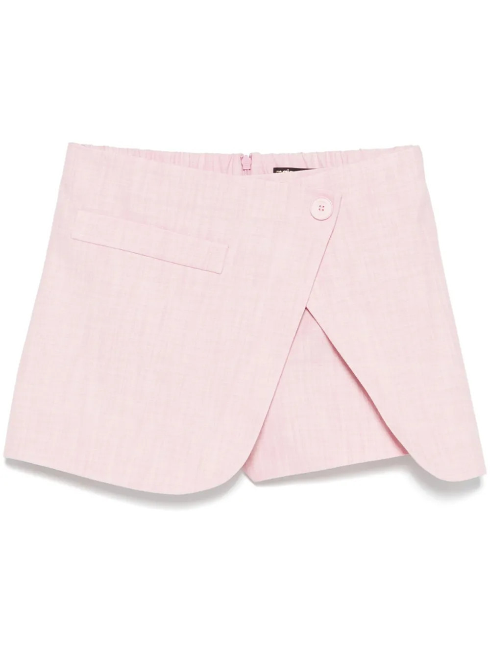 Maje wrap-detail shorts - Pink | Farfetch Global