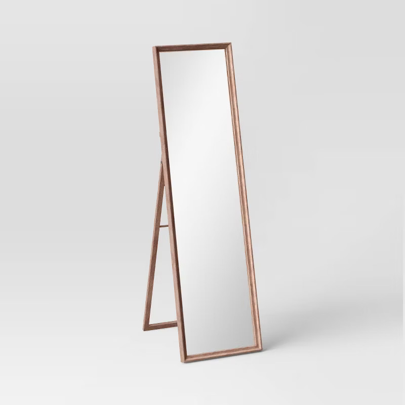 18" x 65" Easel Mirror Classic Wood Collection Mid-Tone Brown - Threshold™ | Target