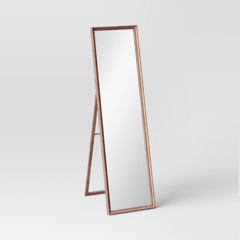 18" x 65" Easel Mirror Classic Wood Collection Mid-Tone Brown - Threshold™ | Target