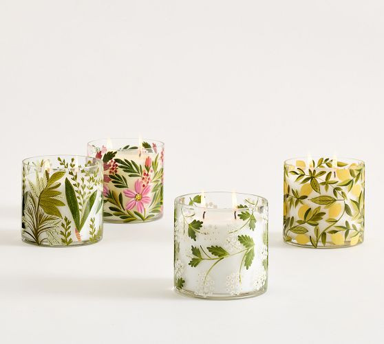 Hand Painted Flower Candle | Pottery Barn (US)