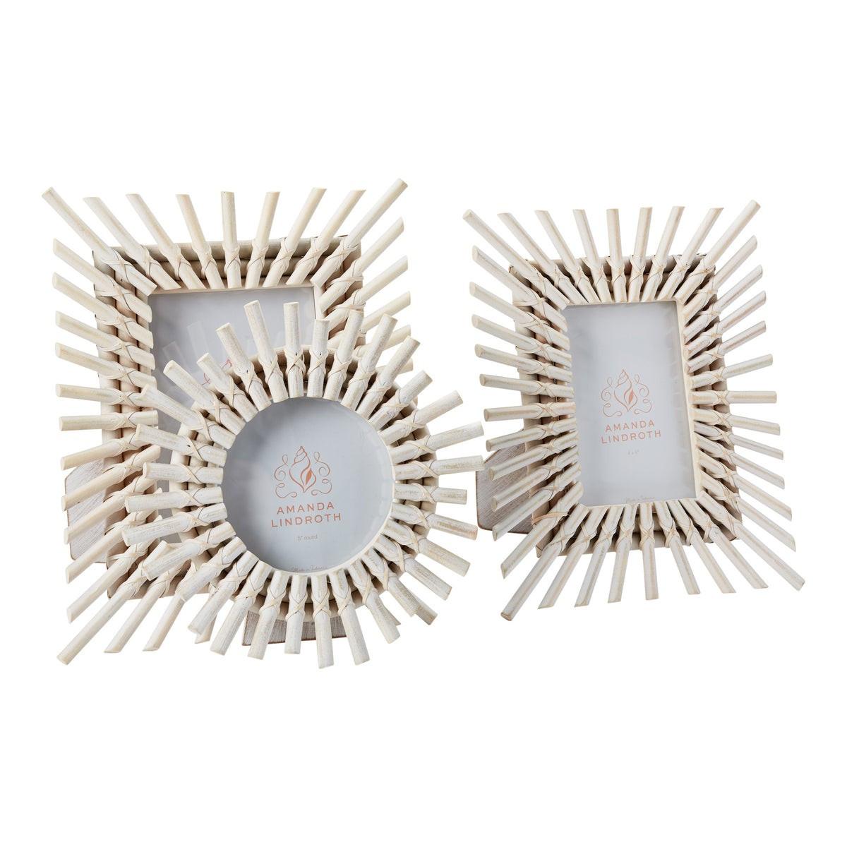 Sunburst Picture Frame White | Amanda Lindroth