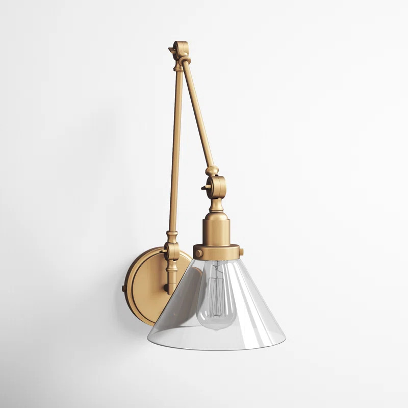 Catalina Stainless Steel Plug-in Swing Arm Sconce | Wayfair North America