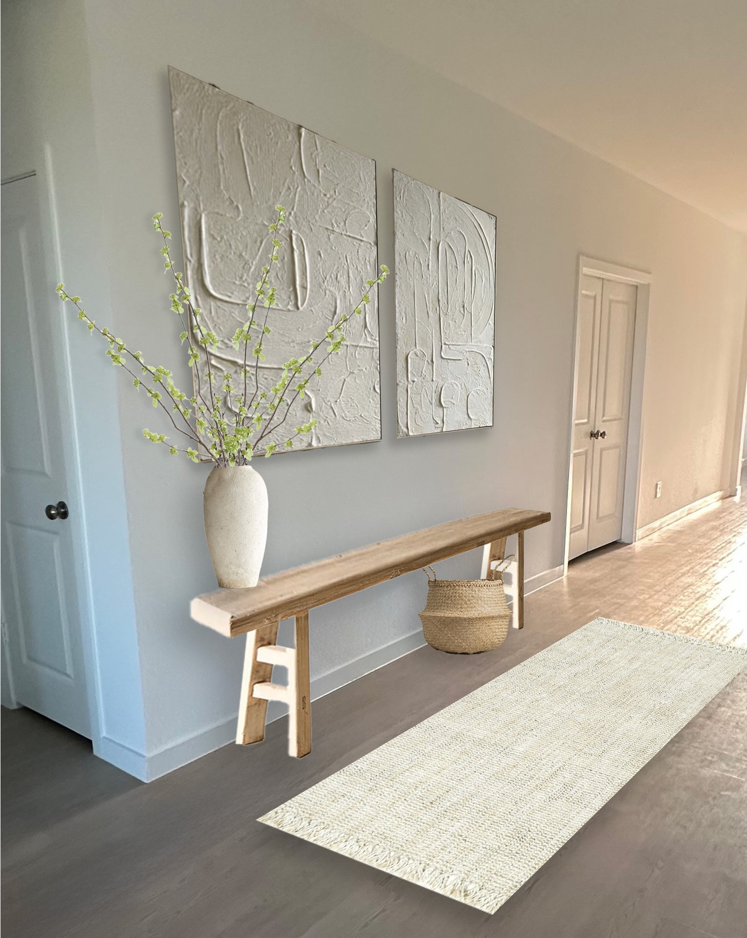 Japandi living room - yes & amen 

Link to bench: https://habitathomeandgarden.com/collections/benches/products/gaw010-jackson-elm-bench-68x8x18

#LTKHome #LTKFamily #LTKStyleTip