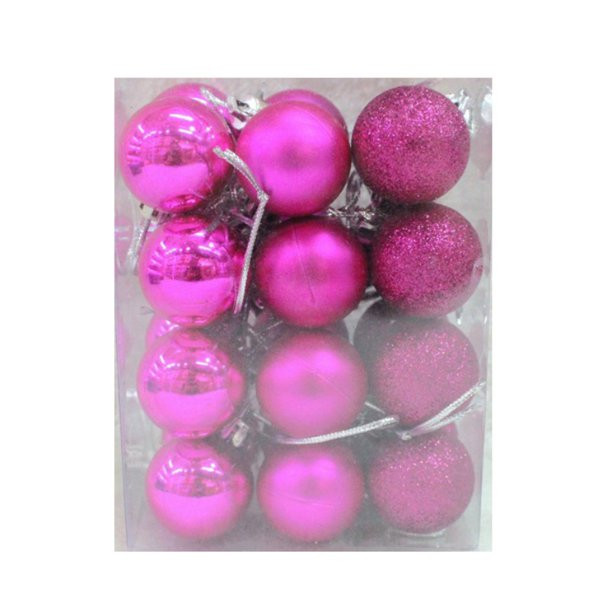 24x 3CM Christmas Glitter Bubbles Balls Xmas Tree Hanger Hanging Ornament Decor - Walmart.com | Walmart (US)