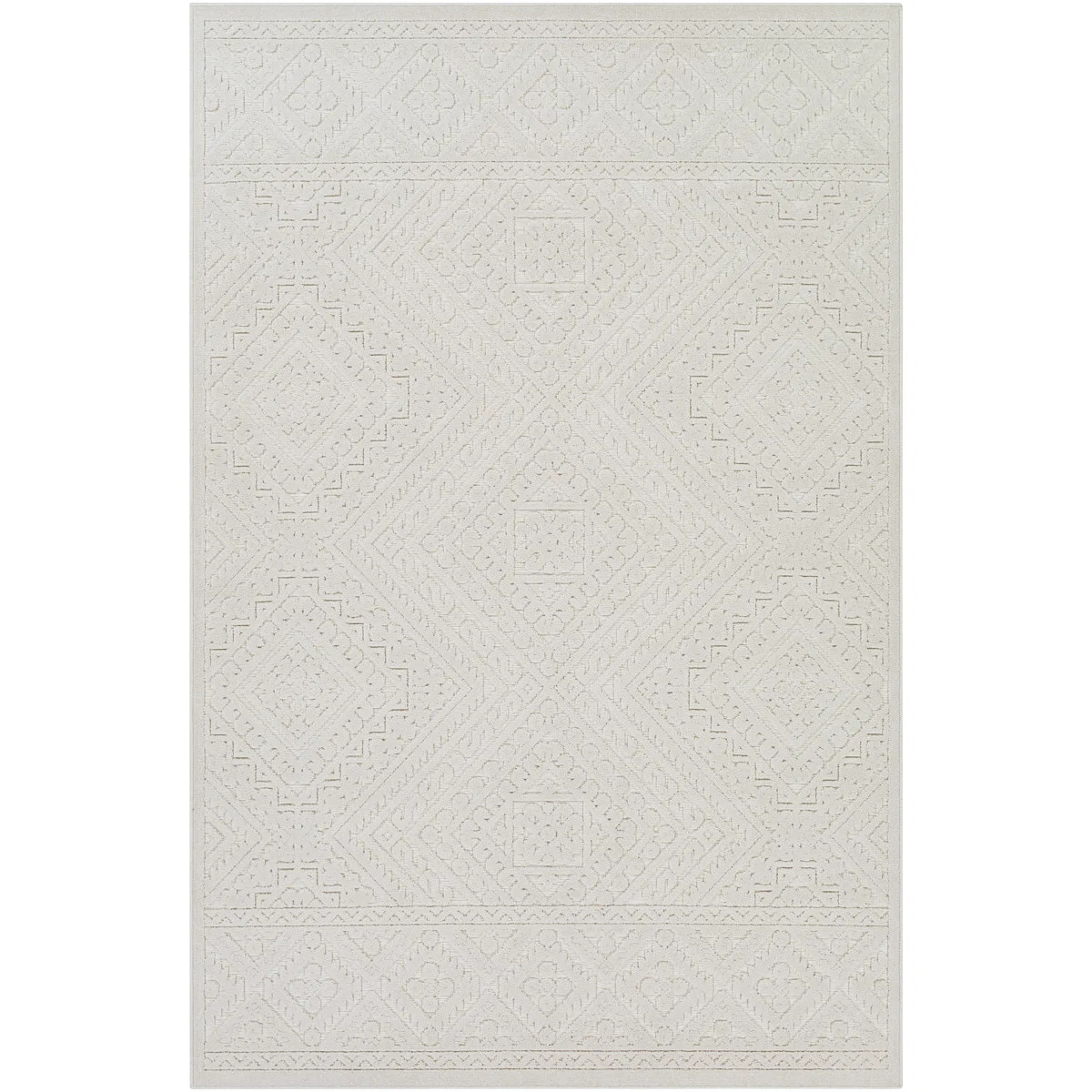 Emert Oriental Cream Indoor/Outdoor Area Rug | Wayfair North America