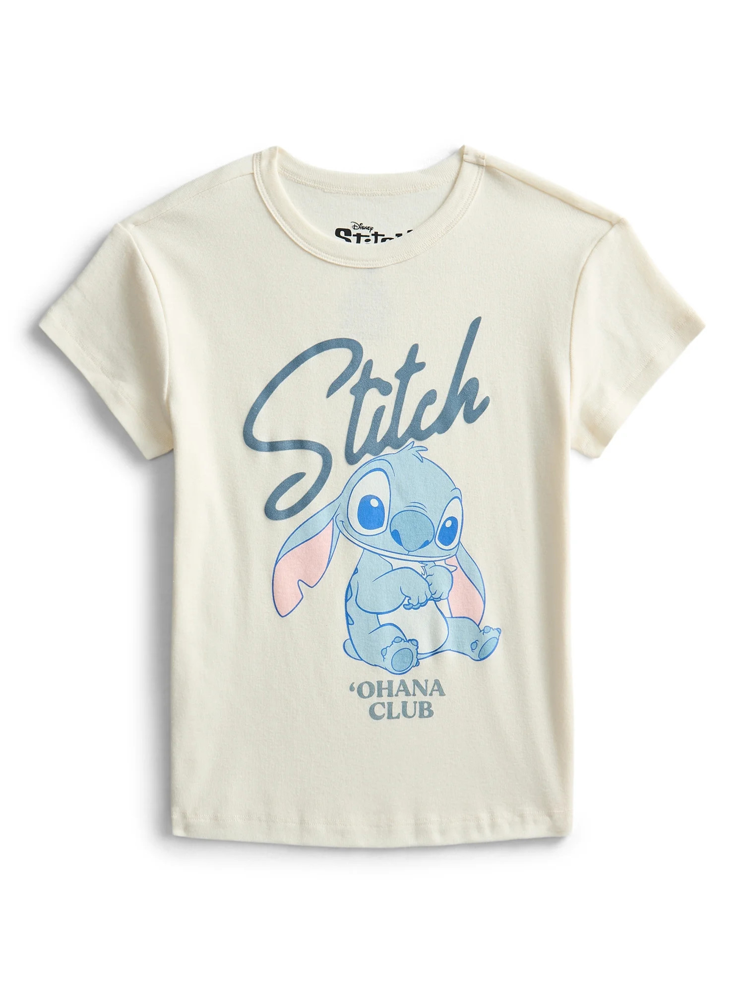 Lilo & Stitch Women's Ohana Club Graphic Baby Tee, Sizes XXS-XXL | Walmart (US)