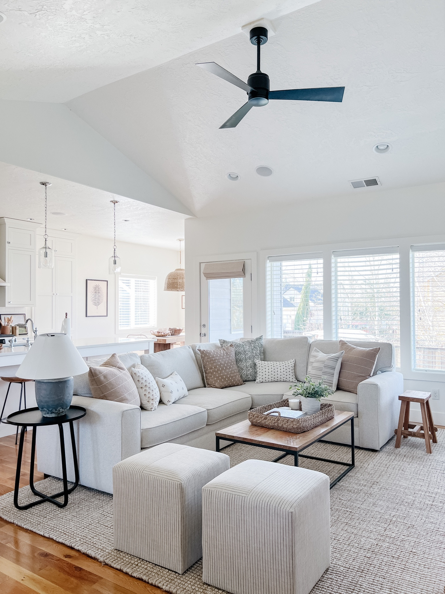 Living room, home decor, upholstered ottomans, Pottery Barn Pearce Sectional, area rug, coffee table, spring Decor 

#LTKFind #LTKunder100 #LTKhome