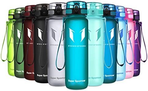 Super Sparrow Sports Water Bottle Multi-Size BPA Free & Eco-Friendly Tritan Co-Polyester Plastic ... | Amazon (US)