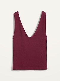 Seamless Rib-Knit V-Neck Tank Top for Women | Old Navy (US)