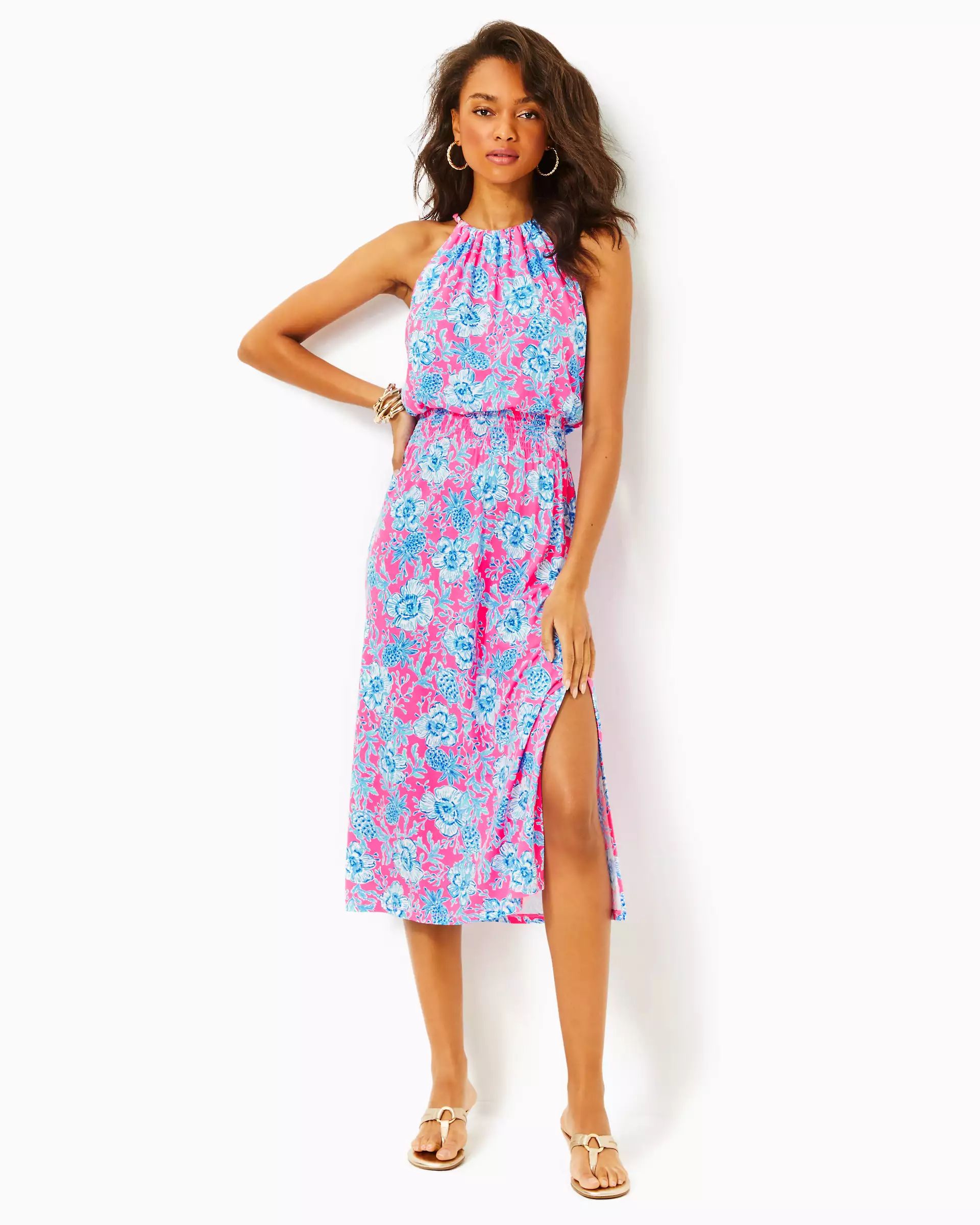 Gracelyn Halter Midi Dress | Lilly Pulitzer | Lilly Pulitzer