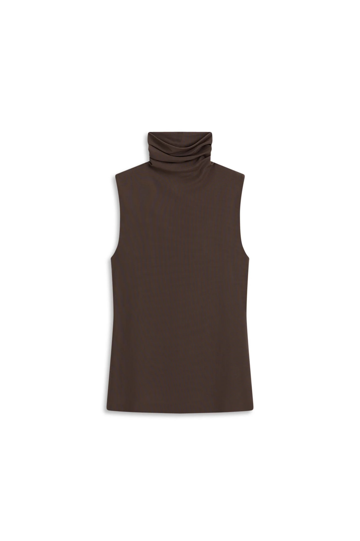 MESH SOFT FUNNEL NECK TANK - TAUPE - Scanlan Theodore | Scanlan Theodore AU