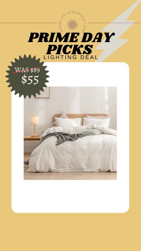 38% OFF FAUX LINEN DUVET!
50% claimed and a steal for a king sized linen like duvet cover! Comes in 21 color ways and § bedding sizes! Great reviews too!

#LTKxPrimeDay #LTKsalealert #LTKFind