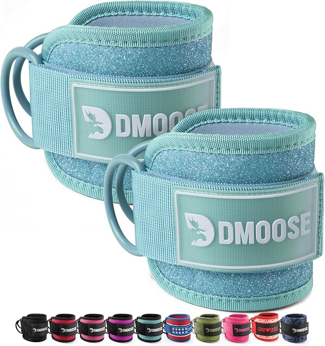 DMoose Fitness Ankle Strap for Cable Machine - One Size Fit with Premium Padding Cuffs, Ankle Ban... | Amazon (US)