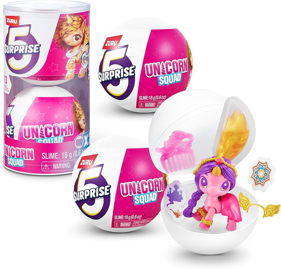 5 Surprise Unicorn Squad Magic Color Change Series 7 (2 Pack) by ZURU Surprise Unicorn with 5 Uni... | Amazon (US)