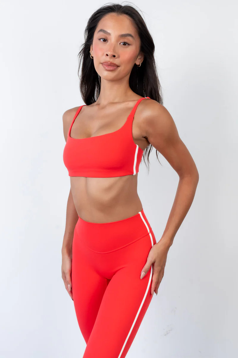 Cloud II™ Scoop Bra - Hot Pepper Contrast | Vitality