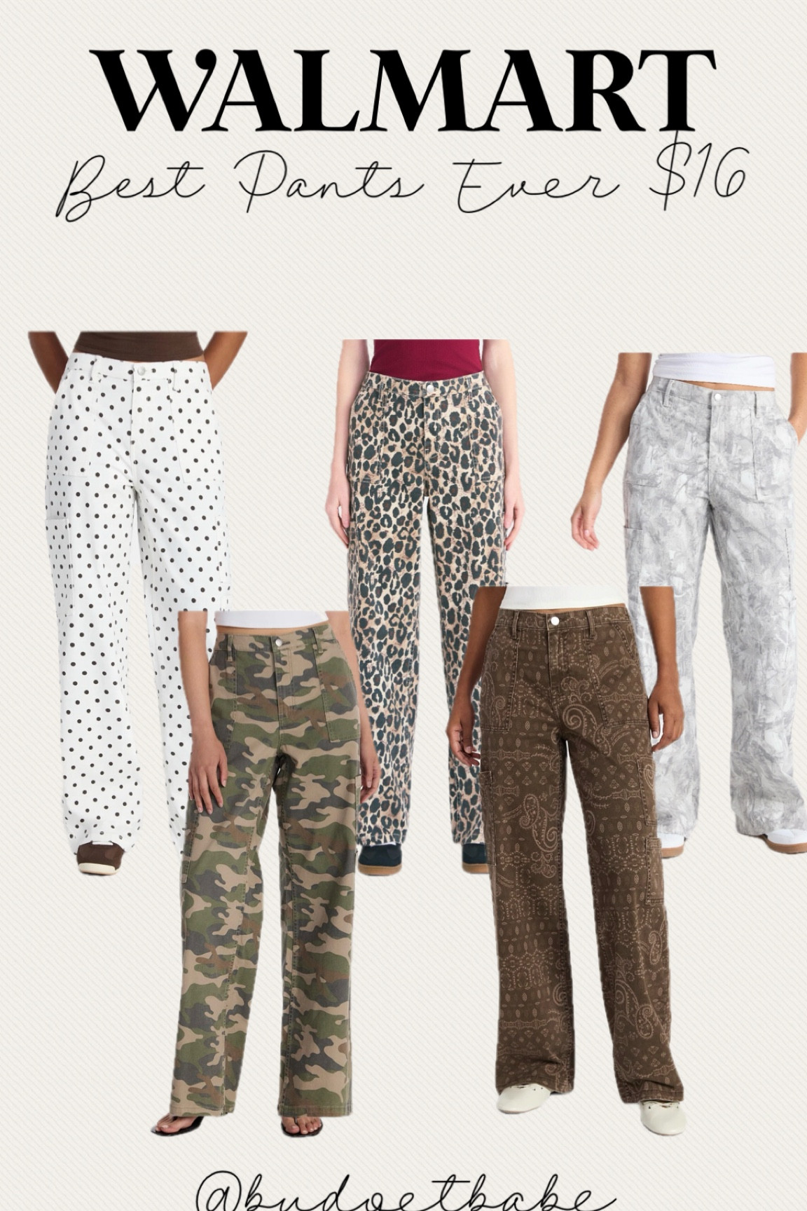 Wearing these pants as I type! I have the solid black from last year and I love them so much. Just a great pair of cotton wide leg pants with elastic at the back waist, big pockets, and they come in lengths! These go in and out of stock so save this post! I own these pants in sizes XS, S and M and honestly wear them all. If you’re unsure just stay true to size. You will love them! #walmartfashion 