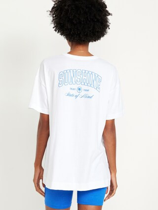 Oversized EveryWear Graphic Tunic T-Shirt | Old Navy | Old Navy (US)