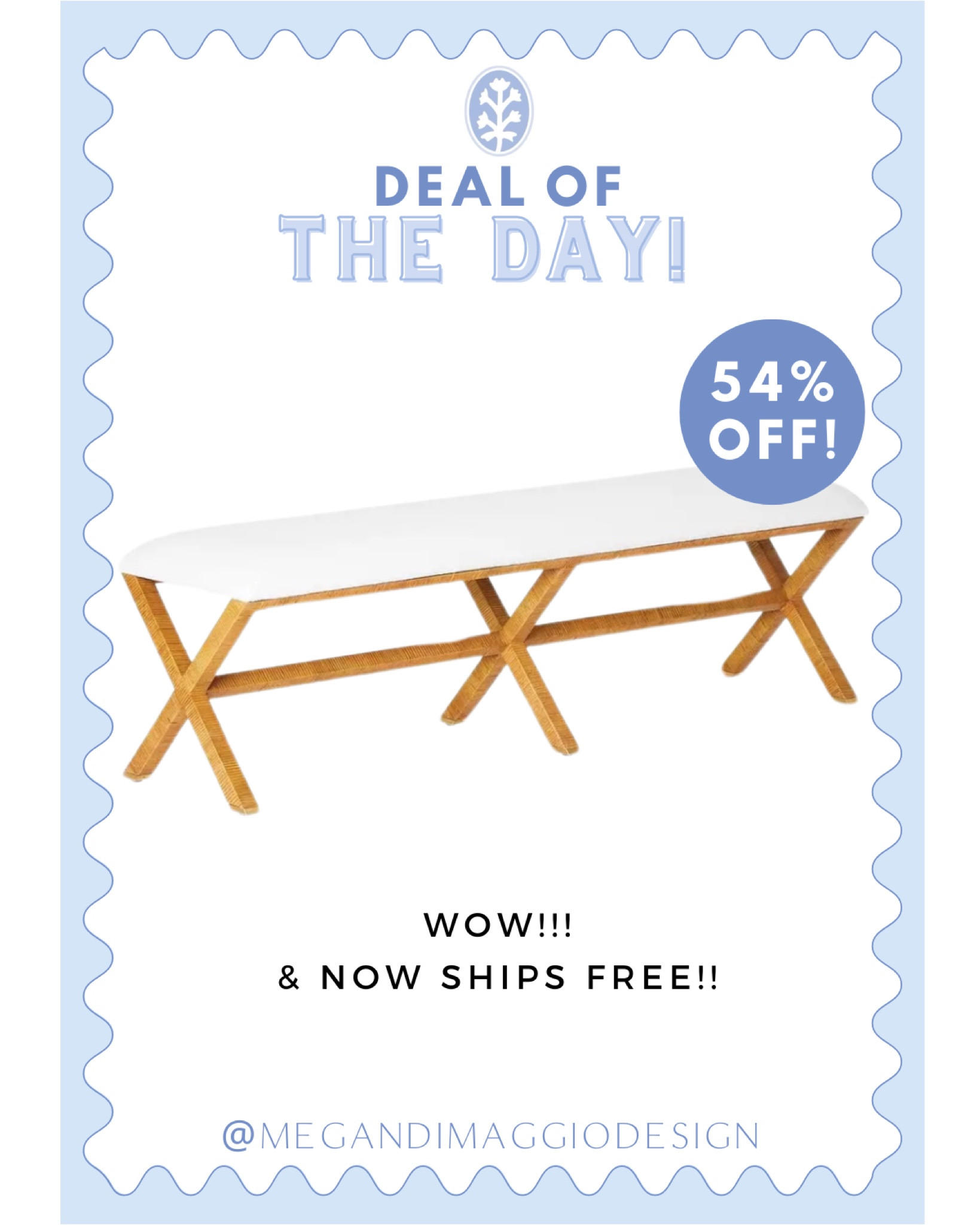 This gorgeous rattan x-base bench is not only on clearance at 54% OFF but this weekend it now ships free!! 🤯🙌🏻😍 This is such an amazing deal for this beautiful bench!!

#LTKSaleAlert #LTKFallSale #LTKHome