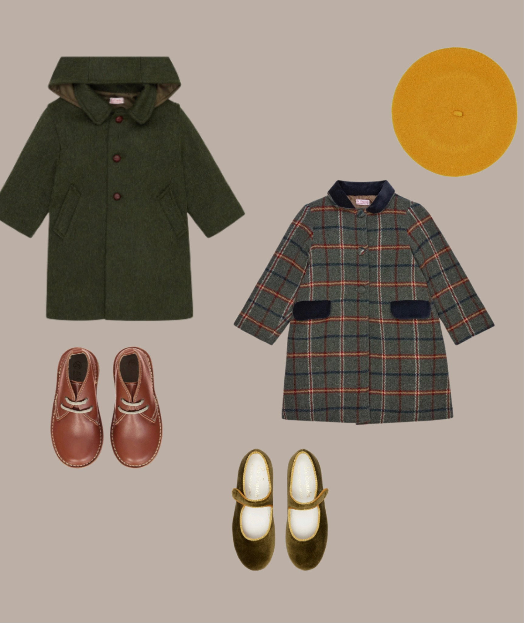 The chicest outerwear for children. Wool plaid coats, leather boots, mustard wool berets 

#LTKHoliday #LTKSeasonal #LTKkids
