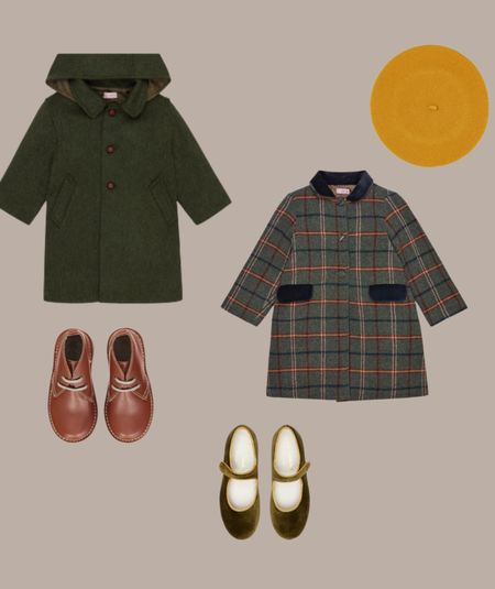 The chicest outerwear for children. Wool plaid coats, leather boots, mustard wool berets 

#LTKHoliday #LTKSeasonal #LTKkids