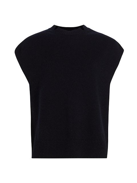 Cap-Sleeve Crewneck Sweater | Saks Fifth Avenue