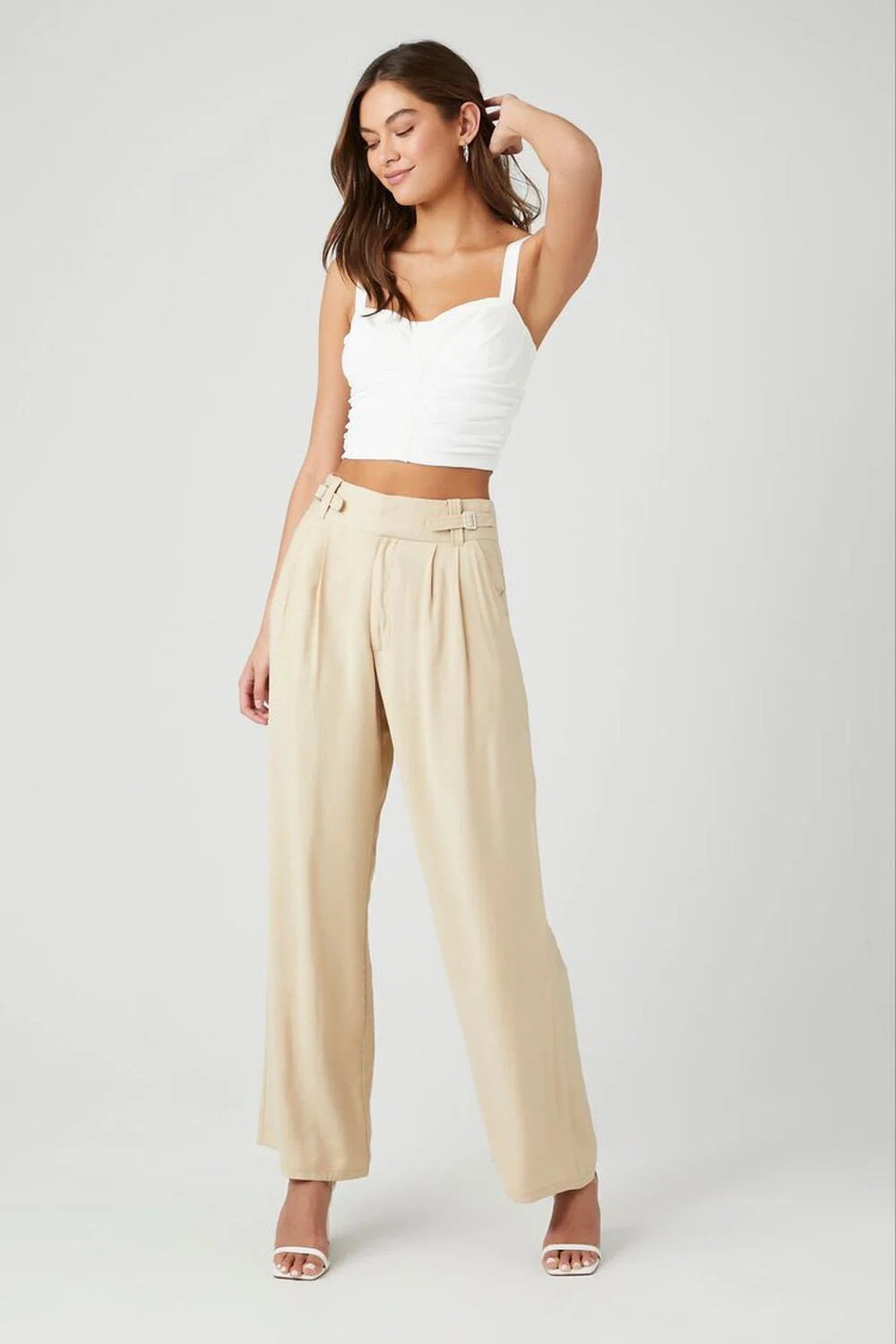 Mid-Rise Straight-Leg Trousers | Forever 21 (US)