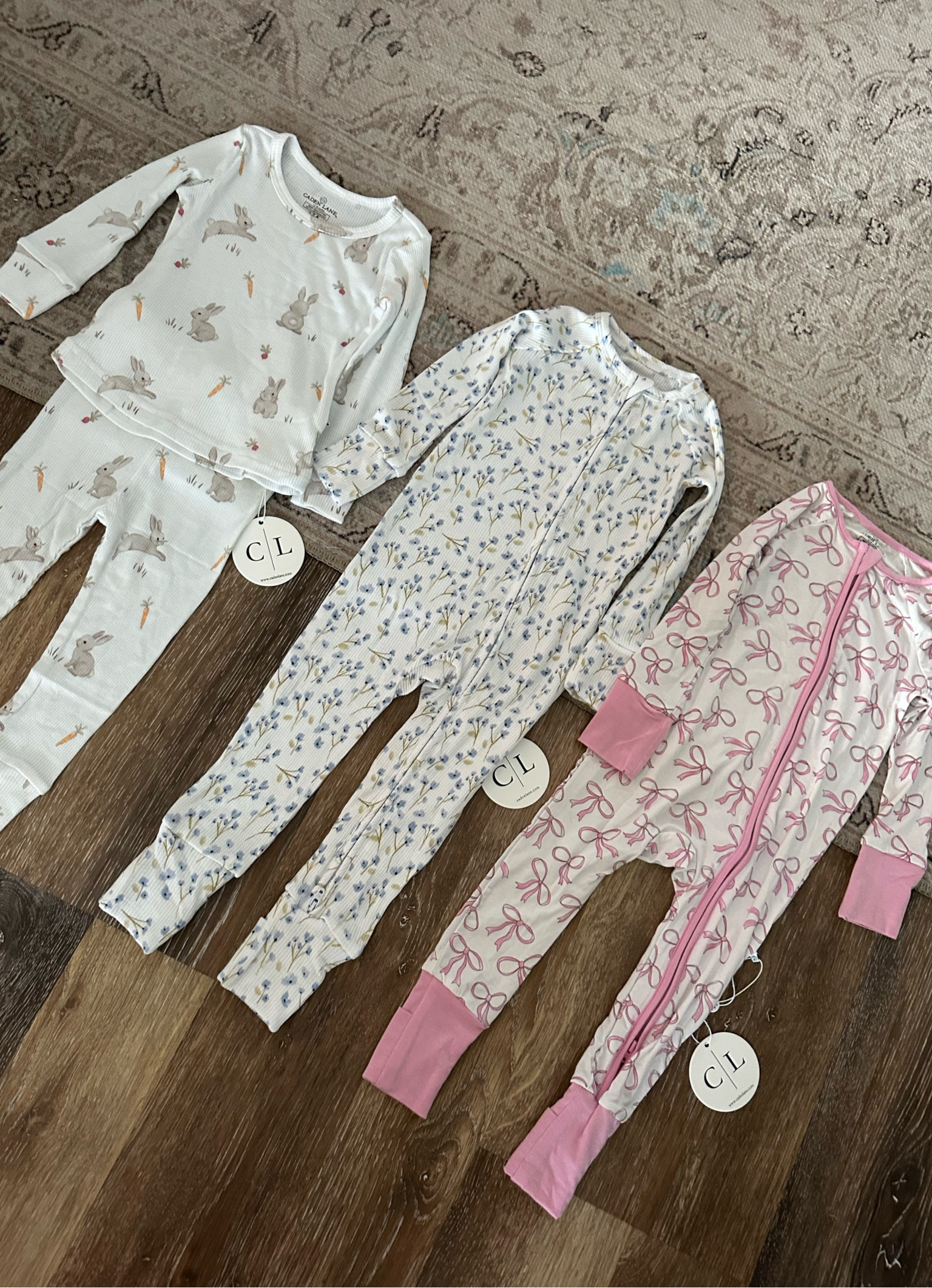softest & cutest baby girl pjs for spring 🌸🎀🐰