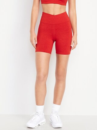 Extra High-Waisted CloudComfy Biker Shorts -- 6-inch inseam | Old Navy (US)