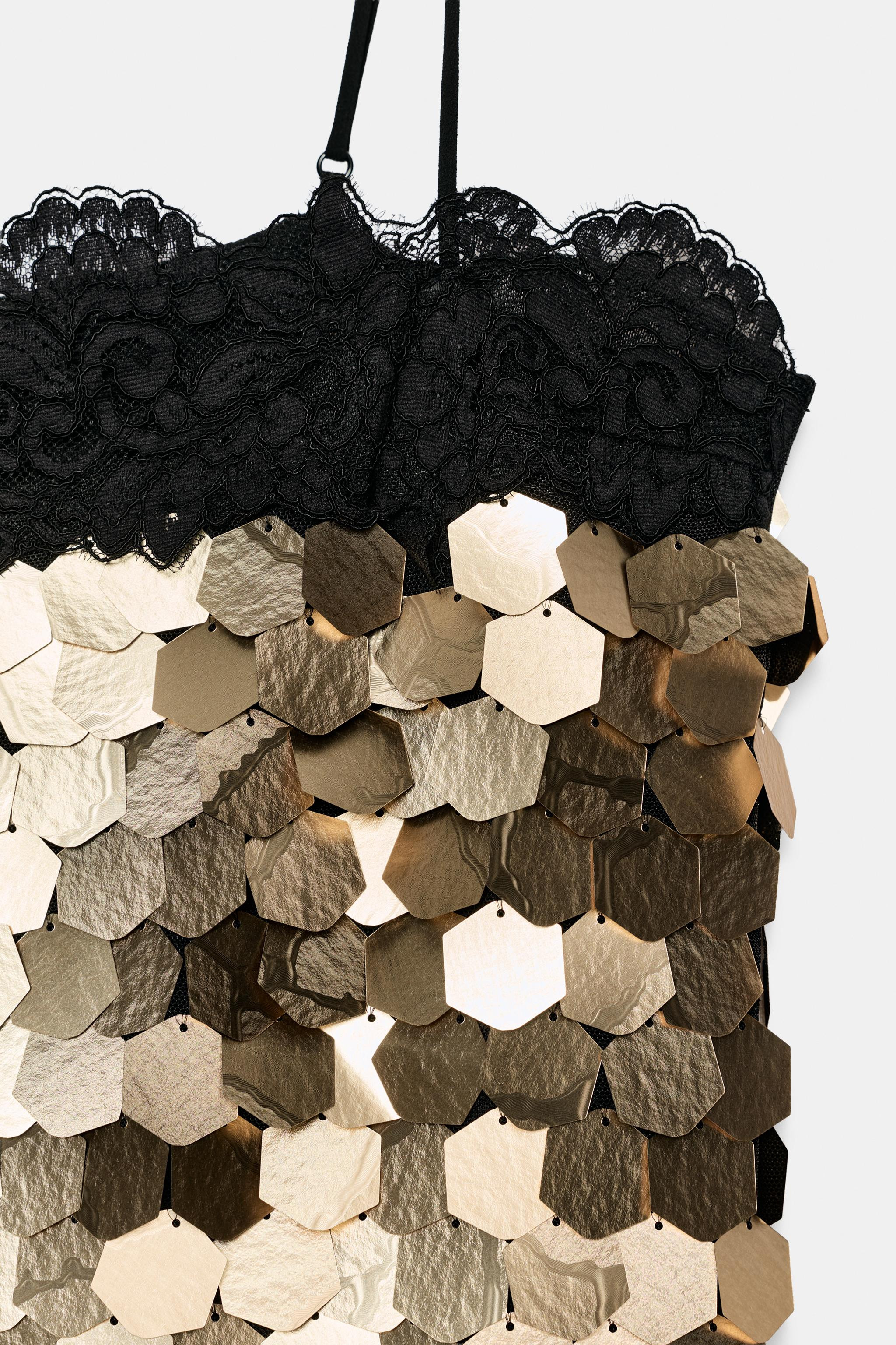 ZW COLLECTION SEQUIN MINI DRESS | Zara UK