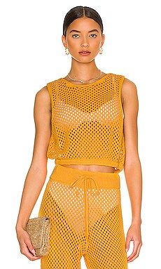 WeWoreWhat Crochet Crop Top in Tangerine from Revolve.com | Revolve Clothing (Global)