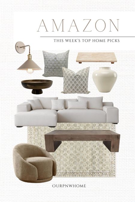 Latest Amazon home finds!

Olive green area rug, nail area rug, rectangular coffee table, wood coffee table, boucle swivel chair, brown accent chair, armchair, white couch, ivory sectional, modular sofa, wood bowl, fruit bowl, white vase, home decor, Amazon furniture, travertine tray, vanity tray, kitchen tray, spring throw pillows, floral accent pillows, tan wall sconces, modern lighting fixture

#LTKSeasonal #LTKStyleTip #LTKHome